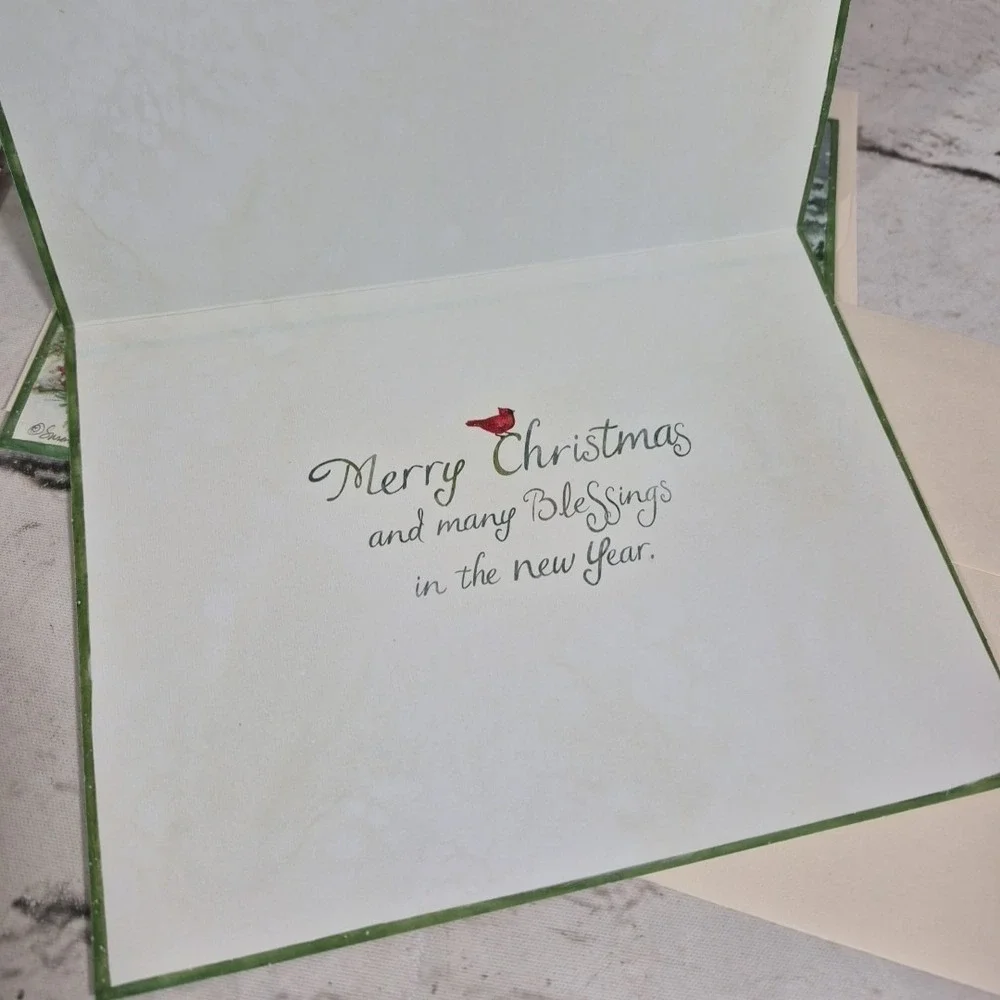 Assorted Christmas Cards Lot Of 6 In 3 Styles All New With Envelopes